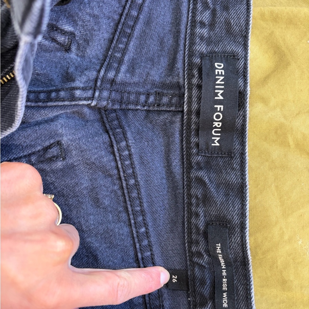Denim Forum Black High Rise Jeans